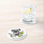 GNT Time Zone Round Paper Coaster<br><div class="desc">Make sure you have the proper GNT Time Zone accessories to accentuate the magic juice! These lovely paper coasters protect your furniture from frosty meltdowns rolling off your delicious beverage. With or without the magic juice,  with these colorful Pluto Living coasters,  every hour can be happy hour!</div>