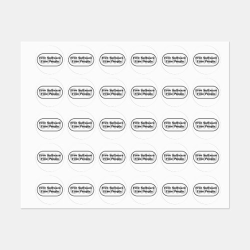 GNU _ Free Software _ Free People Labels