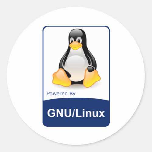 GNULinux Classic Round Sticker