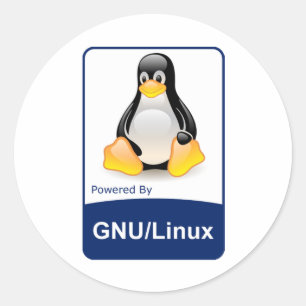 GNU/Linux Classic Round Sticker