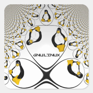 GNU/Linux Fractal Sticker