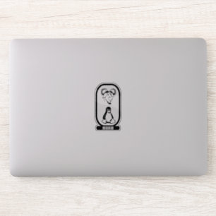 GNU Linux hieroglyphic cartouche Sticker