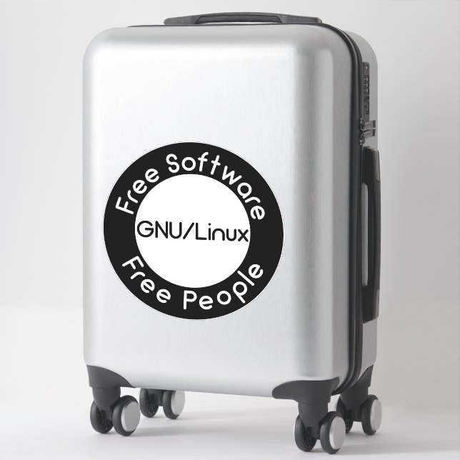GNU/Linux Sticker (Suitcase)