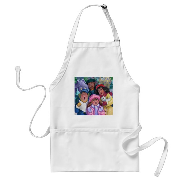 Go a Caroling Adult Apron (Front)