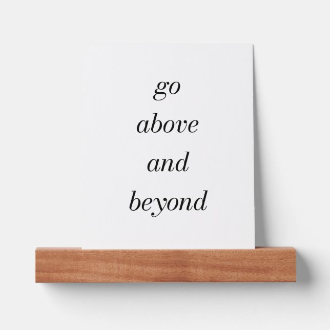 Go Above And Beyond Picture Ledge (Front)