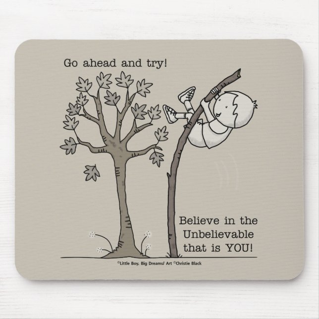 Go Ahead and Try Mouse Pad (Front)