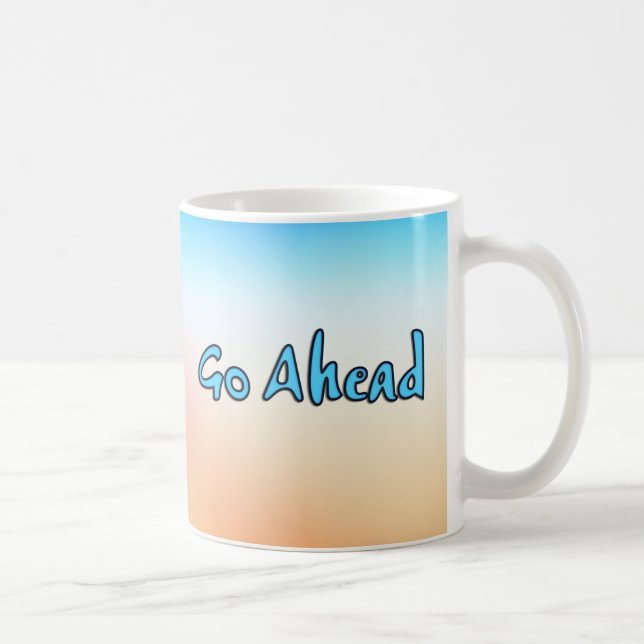 Go Ahead Button Coffee Mug (Right)