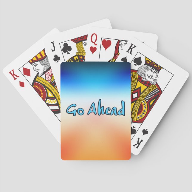 Go Ahead Poker Cards (Back)