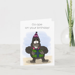 Go Ape Birthday Card