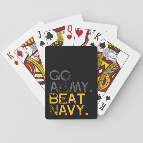 Go Army Beat Navy Poker Cards