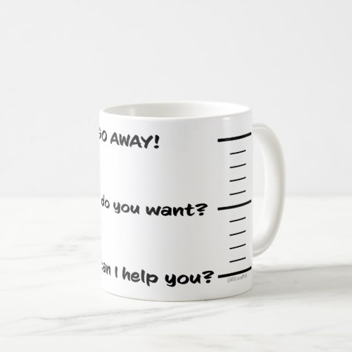Go away coffee mug
