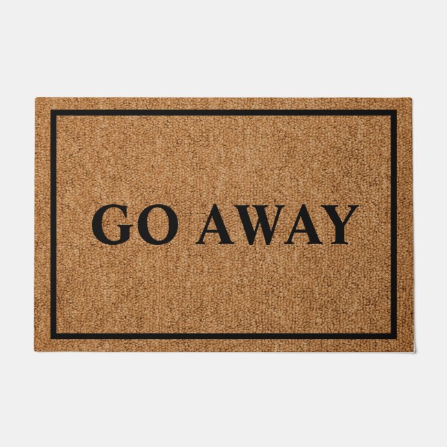 Go Away Custom Introvert Funny Doormat