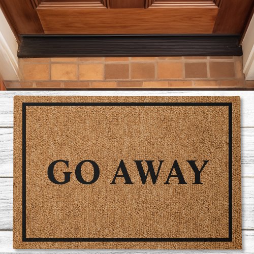 Go Away Custom Introvert Funny Doormat