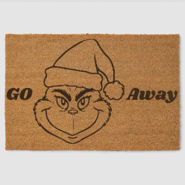 Go Away Door Mat ~ Funny Door Mats Outdoor ~ Door  (Front)