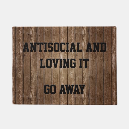 Go Away Door Mat Social Distancing