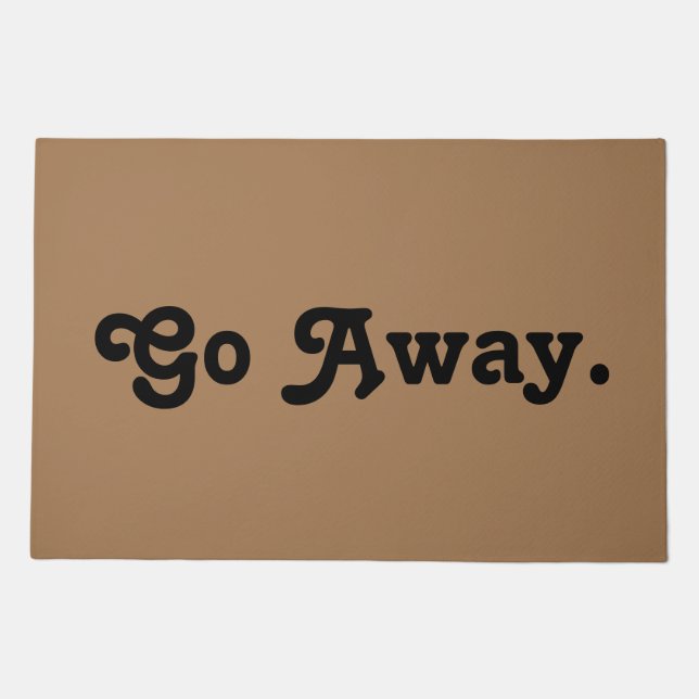 Go Away Doormat (Front)
