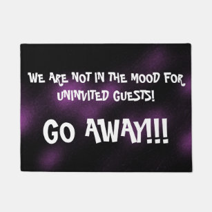 Rude Sayings Doormats Welcome Mats Zazzle