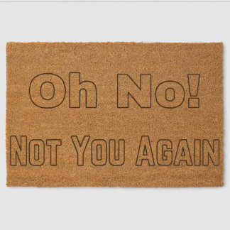 Go away fiber doormat