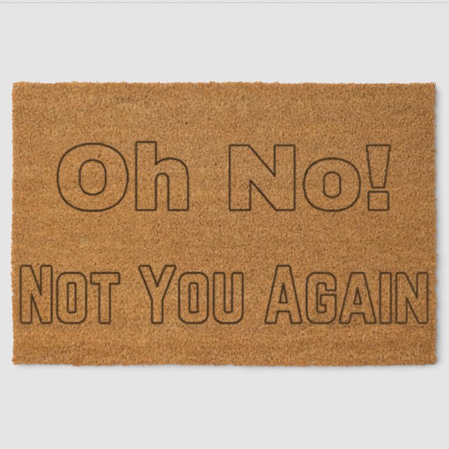 Go away fiber doormat (Front)