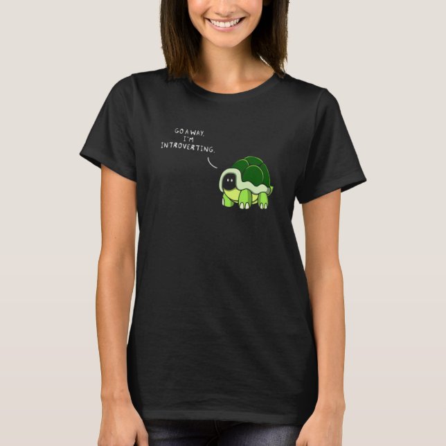 Go Away I m Introverting Dad Joke T-Shirt (Front)