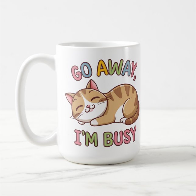 Go away, I'm busy Coffee Mug (Left)