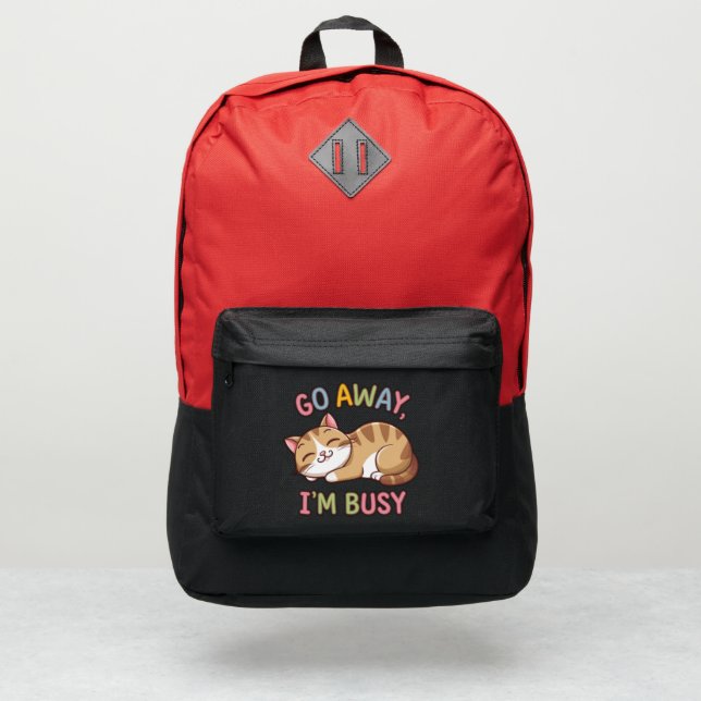 Go away, I'm busy Port Authority® Backpack (Front)