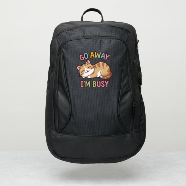Go away, I'm busy Port Authority® Backpack (Front)