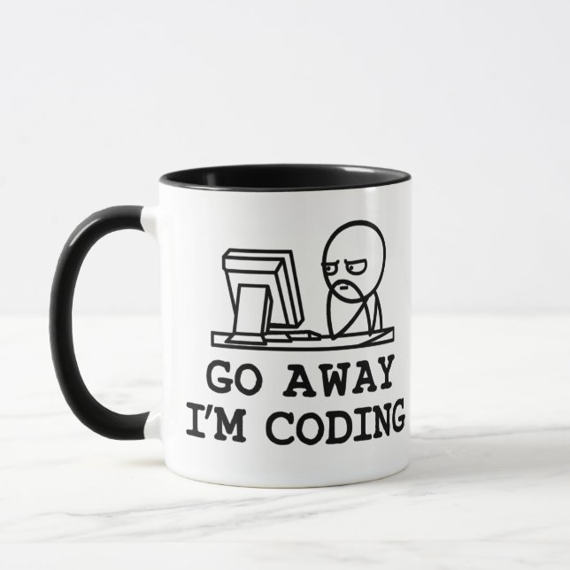Go Away IM Coding Mug (Left)