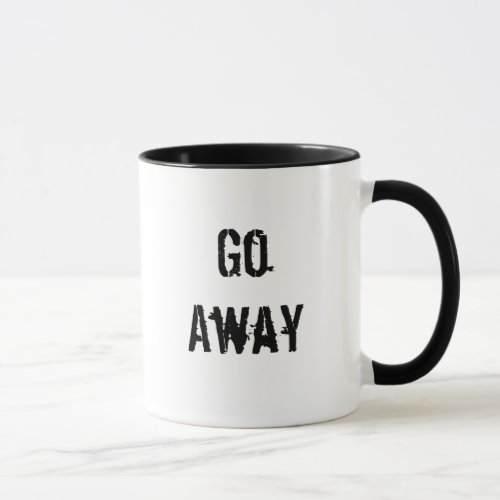 Go Away mug