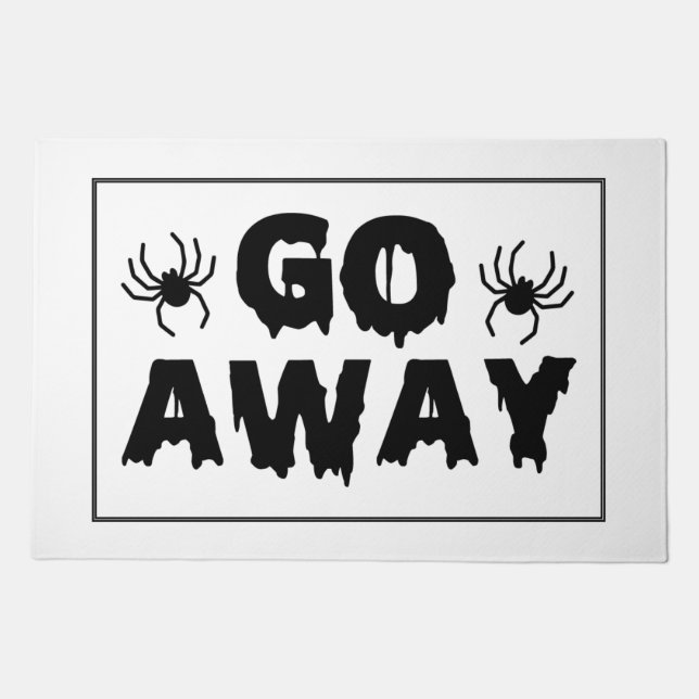 Go Away - Spooky Doormat (Front)