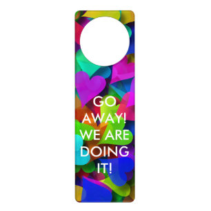 Go Away! We are doing it! Door Hanger