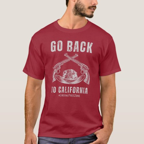 Go Back to California Conservative Republican T_Shirt