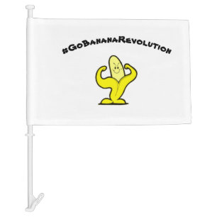 Go Banana Revolution Car Flag