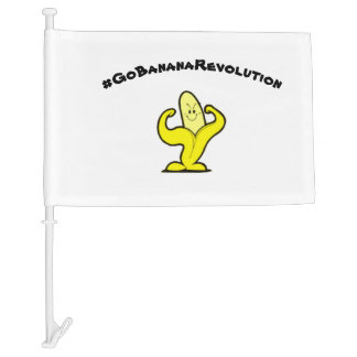 Go Banana Revolution Car Flag