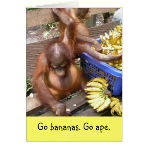 Go Bananas. Go Ape Cards