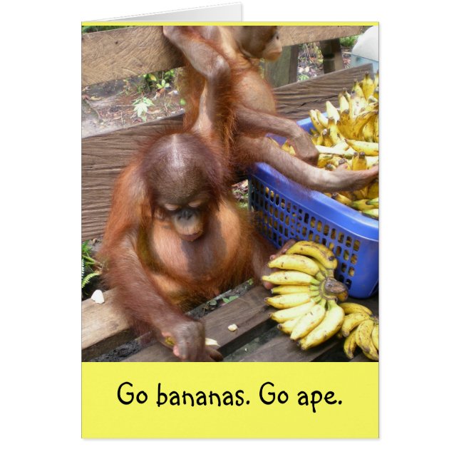 Go Bananas. Go Ape Cards (Front)