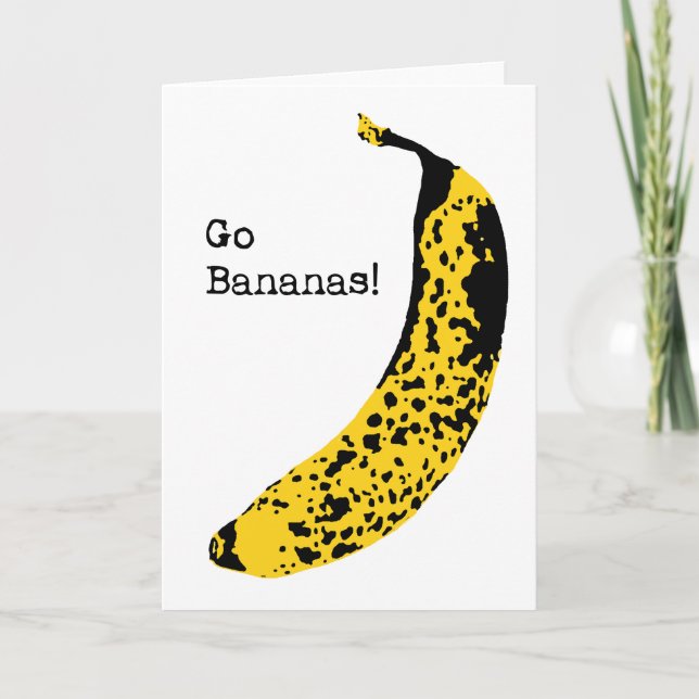 Go bananas greeting card (Front)