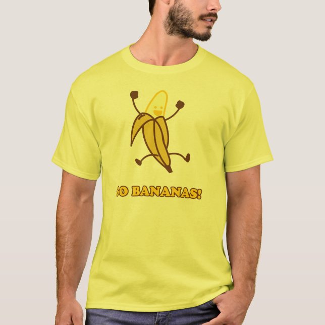 GO BANANAS shirt (M Shrt-slv yellow) (Front)