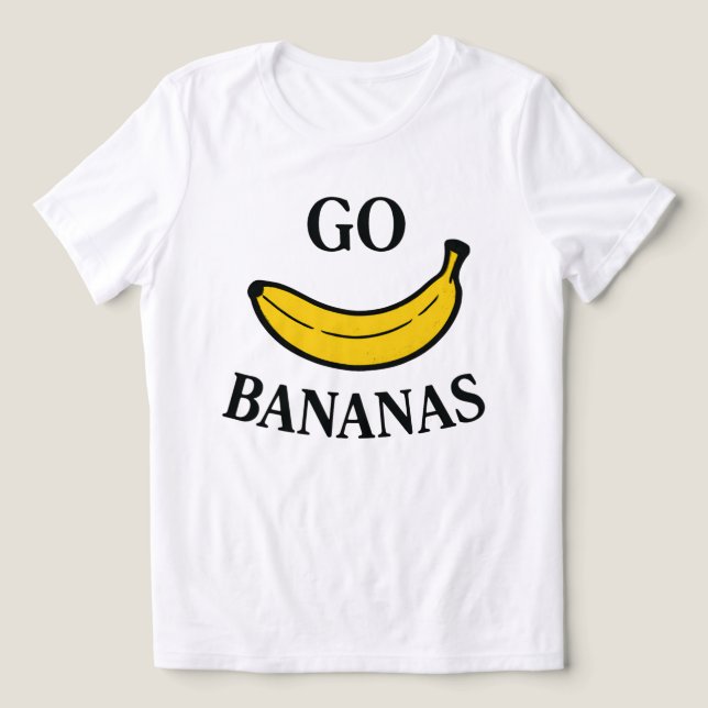 Go Bananas Tri-Blend Shirt (Design Front)