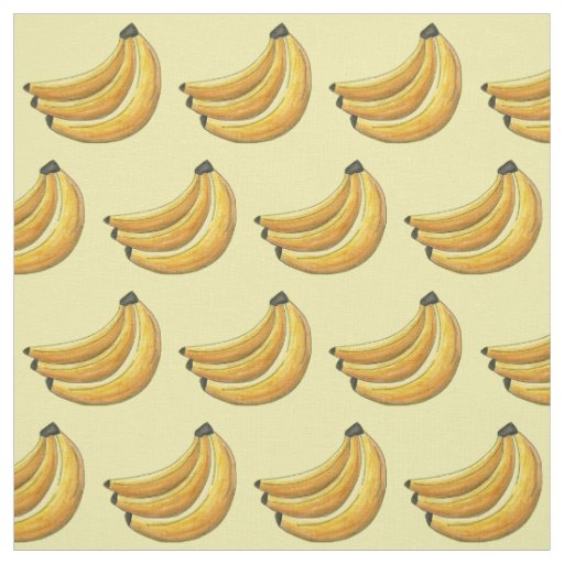 Go Bananas Yellow Banana Fruit Bunch Fabric