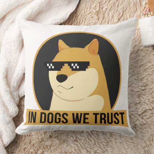 Go Bandanas In Dogs We Trust Cushion