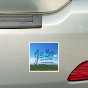 Go Be Adventurous Car Magnet