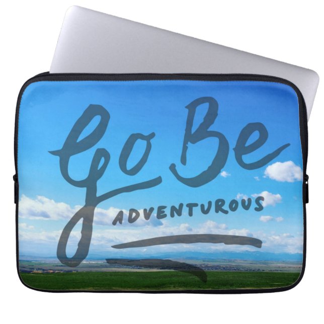 Go Be Adventurous Laptop Sleeve (Front)