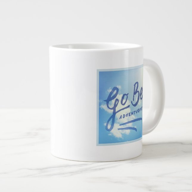 Go Be Adventurous Sky Giant Coffee Mug (Front Right)
