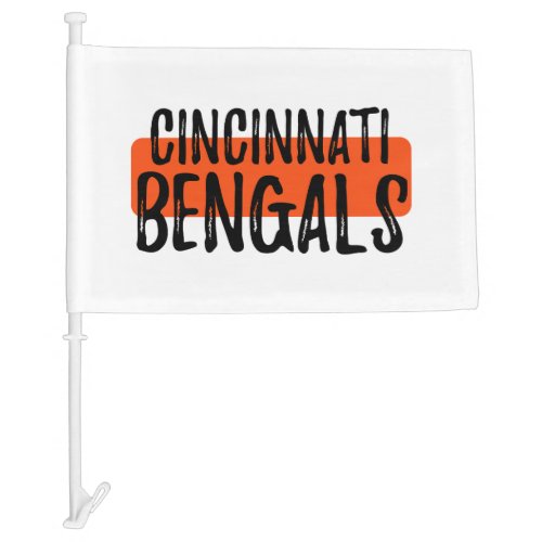 Go Bengals Car Flag