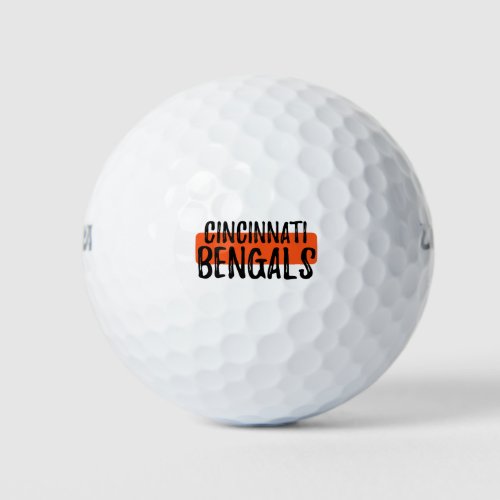 Go Bengals Golf Balls