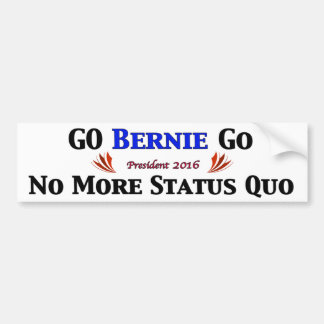 Go BERNIE Go (White Bkgrd) Bumper Sticker