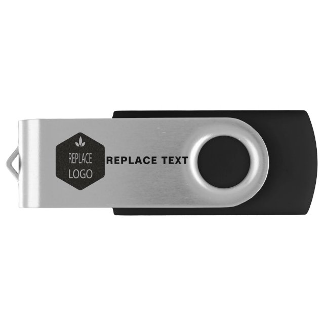 Go Big. Add | Replace | Your Company Logo Flash Drive (Back)