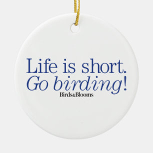 Go Birding! Ceramic Ornament