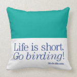 Go Birding! Throw Pillow